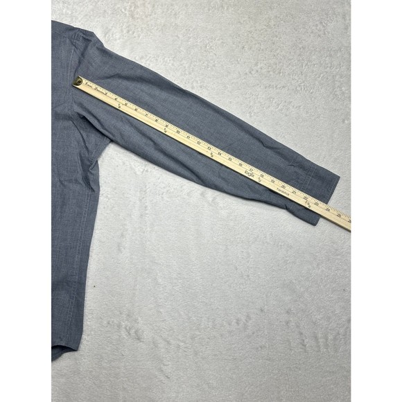 Banana Republic Custom 078 Wash Shirt Slim Fit Button Down Long Sleeve Gray XL - Picture 7 of 8